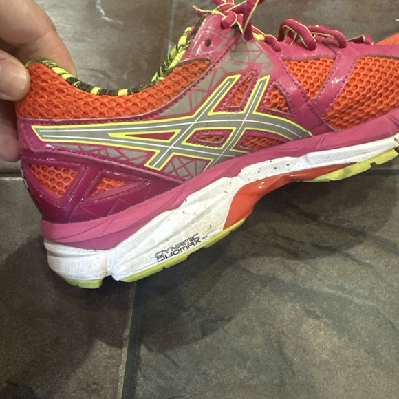 Asics Womens GT 2000 Orange Running Shoes Sneakers Size 9.5 - Picture 14 of 16